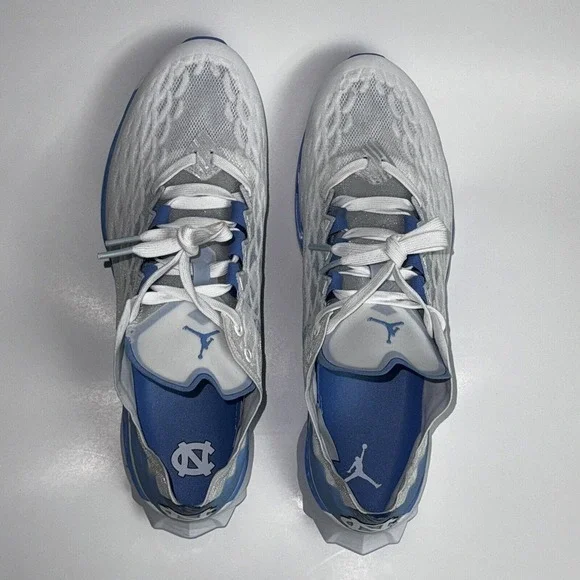 Jordan Zoom Trunner Ultimate UNC Tarheels White North Carolina Blue Men's 13 - Picture 3 of 8